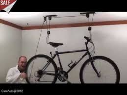 This bicycle storage solution offers a unique experience of an easy and simple space saving. Best Ceiling Bike Lift Bike Hoist Rad Bike Lift Youtube