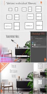Mockup Poster With Various Frames Poster Mockup Frame Wooden Design