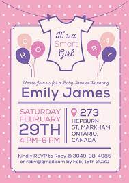 It S A Baby Girl Free Shower Invitation Card Design Template Ai Invitation Card Design Card Design Baby Invitations