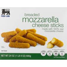 A yeast bread flavored with mozzarella cheese and basil is baked in rounds, then cut into wedges for serving. Food Lion Cheese Sticks Mozzarella Breaded Box 24 Oz Instacart