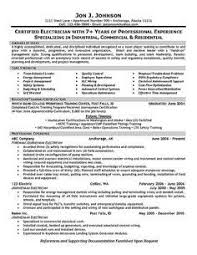 Electrician Foreman Resume Examples Resume Electrician