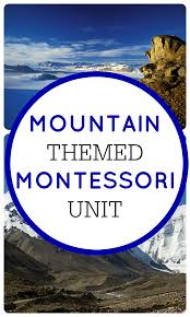 Mountains In A Montessori Classroom A Mini Early Childhood Unit Montessori Lessons Montessori Geography Montessori Activities