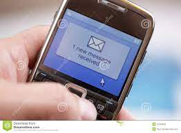 Mensagem Ou Email De Texto Do Telefone Movel Foto De Stock Imagem De Esperto Indicador 22043698