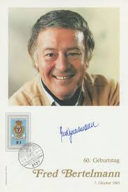 Fred Bertelmann German Singer Hand Signed FDC Large Photo: Signed by  Author(s) Photograph