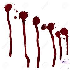 Blood splatter on a white wall background with gory effect. Blood Splatter Or Stain Splashed With Red Paint Isolated On White Background For Abstract Fun Wall Decoration Top View Royalty Free Cliparts Vectors And Stock Illustration Image 80946403