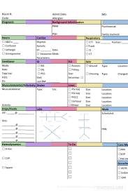 Brain sheet templates for nurses. Downloadable Report Sheet For Icu Icu Nurse Critical Care Icu Nursing Charge Nurse