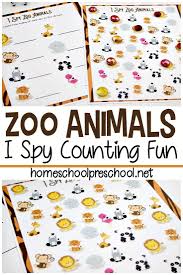 I Spy Zoo Animals Counting Game For Kids Zoo Animals Preschool Zoo Activities Preschool Animal Activities For Kids