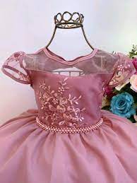 Vestido De Festa Infantil Rose Nude Daminha Noivinha No Elo7 Vestidocas 16eac89