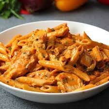 Creamy Chicken Fajita Pasta Cooking Tv Recipes Recipe Chicken Fajita Pasta Fajita Pasta Recipe Chicken Fajitas