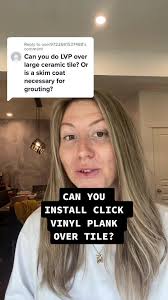 Installing Click Vinyl Plank Over Tile