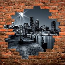 The hyperrealistic public artworks render insects, usually moths and butterflies, in scientifically accurate detail, while each piece features species native to the area where it is located. Sticker Mural Trompe L Oeil New York Art Deco Stickers
