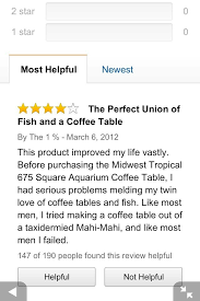 Reviews of the best coffee table fish tanks for sale. Awesome Amazon Review On Fish Tank Coffee Table Funny