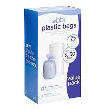 Some pails allow you to use a regular kitchen garbage bag, but others require a specialized bag that you have to buy separately. Ubbi Diaper Pail 75 Count Value Pack Plastic Bags Buybuy Baby