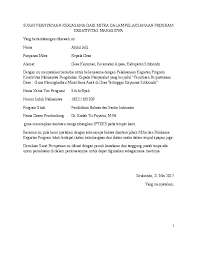 Panglima sudirman no 22b madiun telp. Surat Pernyataan Kerjasama Mitra