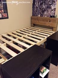 Why buy when you can build? Diy Platform Storage Bed On A Budget