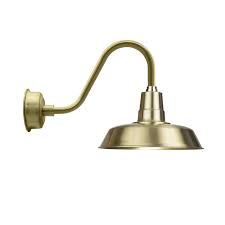 Cocoweb gooseneck barn lights are not only. Barn Light 14 Brass With Rustic Gooseneck Arm Cocoweb