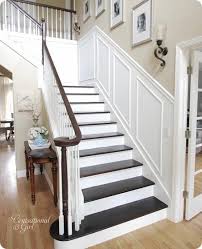 Ensure that the rail is horizontal and at the desired height above the floor. Finished Staircase Centsational Style