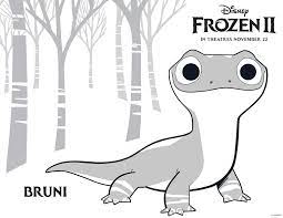 These are genuine disney created coloring pages in honor of frozen ii movie release to digital. Free Printable Disney Frozen Bruni Coloring Page Mama Likes This