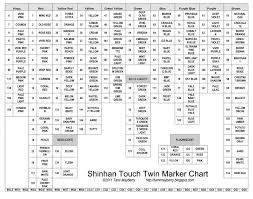 touch markers blank color chart best picture of chart