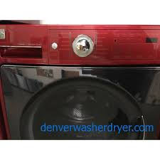 Which washer dryer combo is the best? Kenmore Elite Cherry Red Front Load Set Electric He Energy Star Stackable Quality Refurbished 1 Year Warranty 5021 Denver Washer Dryer