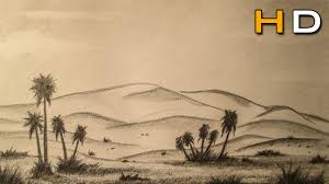 In this step by step drawing lesson, we'll take a look at how to draw a tulip step by step. How To Draw A Desert Landscape With Pencil Step By Step Timelapse Youtube