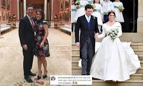 Princess eugenie shares adorable photos of jack brooksbank and baby son august on father's day. Princess Eugenie Shares Unseen Photo Of Her Engagement To Jack Brooksbank Two Years Ago Daily Mail Online
