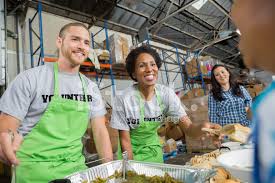 Volunteering at a soup kitchen over christmas isn't what you think it's going to be. Volunteers Serving Hot Meal To People In Community Soup Kitchen Stock Photos Freeimages Com