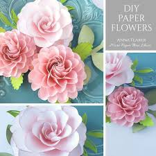 Easy fluffy origami paper flower bouquet video tutorial. Easy Paper Flower Tutorial Paper Flower Templates Ashley Etsy Paper Flowers Paper Flowers Diy Paper Flower Tutorial