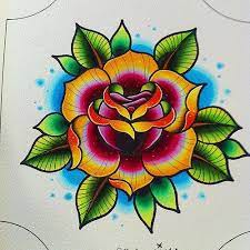 Traditional Flower Tattoo Flash 11167753323 925e9b8d44 Jpg Traditional Tattoo Flowers Traditional Flower Tattoos