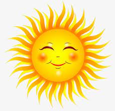 The Sun Sticker Art Stick Wall Art Smiling Sun