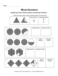 Mixed Numbers Instant Worksheets Improper Fractions Fractions Worksheets Fractions