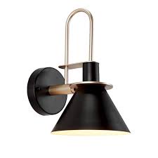The best farmhouse sconces under $50 on amazon! Bjour Industrial Wall Sconce Lighting Fixture Black Macaron Metal Wall Lamp Holder With Frosted Pa Metal Wall Lamp Industrial Wall Sconce Sconce Light Fixtures
