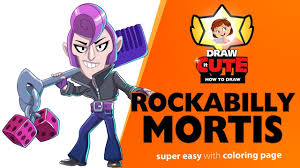 Subreddit for all things brawl stars, the free multiplayer mobile arena fighter/party brawler/shoot 'em up game from supercell. How To Draw Rockabilly Mortis Brawl Stars Super Easy Drawing Tutorial With Coloring Page Youtube