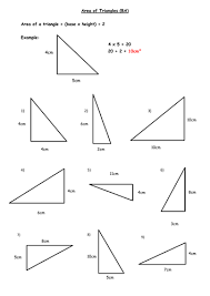 Series of question on area of triangle, when height and length are provided. Area Of Triangles Differentiated Worksheets X3 Teaching Resources