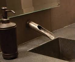 touchless faucet waterfall spout wall