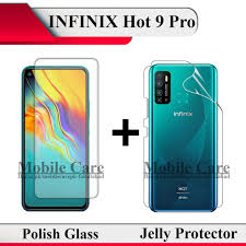 Infinix Hot 9 Pro Tempered Glass Polish ...