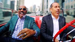 Jerry Seinfeld S Roving Talk Show Combines Coffee Laughs And Vintage Cars Into Quirky Caffeine Fueled Adventu Comedians Tv Shows Funny Funny Shows On Netflix