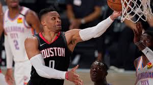 © provided by associated press washington wizards russell westbrook brings the ball up the floor during the first half of a preseason nba basketball game against the detroit pistons, saturday, dec. Rockets Wizards Swap Russell Westbrook John Wall