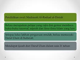 Riwayat hidup nama penuh : Tokoh Islam Imam Hassan Al Banna