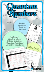 Quantum Numbers Electron Configurations And Orbital Diagrams Worksheet Electron Configuration Chemistry Lessons Quantum