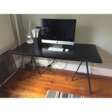 .diy, narrow, old computer desk ideas, primitive computer desk ideas, space saving and unique learn how i refinished my ikea gerton table top desk with polyurethane, as well as the difference. Ikea Gerton Lerberg Tressle Desk Aptdeco