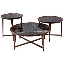 18 inches marble end table top hand made coffee table with amazing butterfly art. Opera Table Marble Top With Walnut Legs Coffee And Side Tables For Sale At 1stdibs