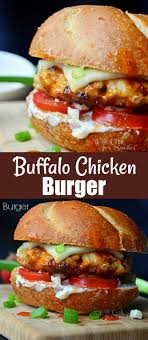 Buffalo Chicken Burger Chicken Burgers Buffalo Chicken Burgers Grilling Recipes