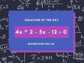4x ^ 2 - 5x - 12 = 0 | Read With Us