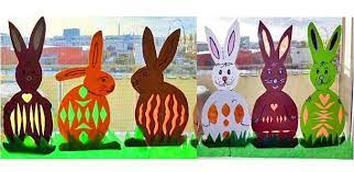 Ob mit papier, stoff, filz oder holz. Osterdeko Furs Fenster Ganz Einfach Selber Basteln Basteln Fruhling Kinder Basteln Fruhling Ostern Basteln Fruhling