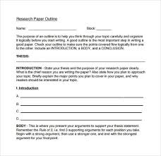 Free 8 Sample Research Paper Outline Templates In Pdf Research Paper Outline Paper Outline Sample Research Paper Outline
