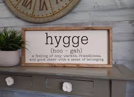 Hygge Sign Danish Sign Definition Painted Wall Decor Scandinavian Decor Viking Cozy Gift Denmark Norway Hygge Decor European Decor Scandinavian Decor