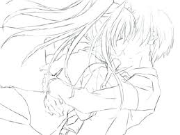 How to draw people kissing. Anime Couples Kissing Posted By John Peltier