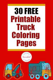 46 lively drawings — 15 figures depicted in color on covers. 30 Free Printable Truck Coloring Pages All Types Of Trucks Homeschool Giveaways
