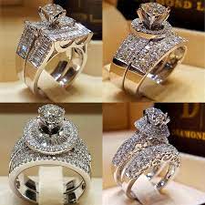 We may earn a commission through links on our site. Fashion Female Crystal Zircon Stone Ring Set Cute Silver Color Big Wedding Ring Luxury Love Engagement Rings For Women Engagement Rings Aliexpress